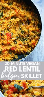 Bulgur Red Lentil Butternut Squash Skillet Beauty Bites Recipe In 2020 Lentil Recipes Lentil Recipes Healthy Bulgur Recipes