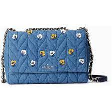 Kate Spade Briar Lane Quilted Denim Applique Emelyn Bag Shopee Malaysia