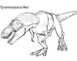 Keep your kids busy doing something fun and creative by printing out free coloring pages. T Rex Coloring Page Etsy