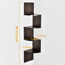 Handy lil' hanging shelf crafted from super smooth teak wood. Zig Zag 4 Tiers Corner Wall Shelf Zig Zag Wall Shelf Wall Mount Shelves Wellandstore
