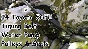 An autozone water pump replacement for toyota camry keeps water and coolant circulating through your vehicle's engine, ensuring that your car doesn't overheat on the road. Timing Belt Water Pump Seals Pulleys Replacement Toyota Camry 2 2l I4 5sfe Engine Youtube