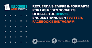 Este domingo 16 de mayo se realiza el último día de votaciones en chile sobre las elecciones municipales 2021. Servicio Electoral On Twitter Recuerda Verificar Informacion Electoral O De Las Proximas Elecciones De Abril En Https T Co Do7ypo3rhi O En Nuestras Redes Sociales Eligeelpaisquequieres Https T Co Q06joneafz