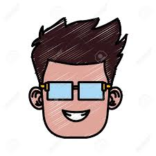 Boy with glasses coloring pages. Boy With Glasses Cartoon Icon Vector Illustration Graphic Design Royalty Free Cliparts Vectors And Stock Illustration Image 87823413