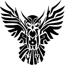 Black Tribal Flying Owl Tattoo Design Tribal Owl Tattoos Tribal Animal Tattoos Owl Tattoo Design