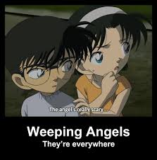 Detective Conan Meitantei Conan Doctor Who Weeping Angles Meme Detective Conan Case Closed Manga Conan
