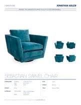 The unique shape of the chair and the generous cushions create the ultimate comfort. Moderner Clubsessel Sebastian Jonathan Adler Samt Aus Ahorn Drehbar