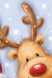 Santa And Reindeer Iii Canvas Art Print By Makiko Icanvas In 2020 Santa And Reindeer Canvas Art Prints Canvas Prints