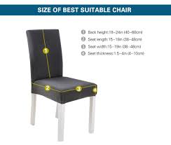 The length of the cover is made to reach the floor so you can the accuweather shop is bringing you great deals on lots of levinsohn textiles dining chairs including fresh ideas dining room chair cover 42 x. Spandex Black Chair Cover For Dining Room