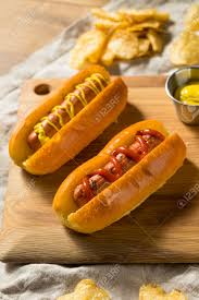 Sprinkle with remaining onions and drizzle with yellow mustard. Healthy Homemade Turkey Hot Dogs With Ketchup Mustard And Onion Stock Photo Picture And Royalty Free Image Image 154157044