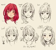 Dreadlocks are rarely used as anime girls hairstyles. Short Anime Hair Front Female Google Search Anime Boy Hair How To Draw Anime Hair Manga Hair