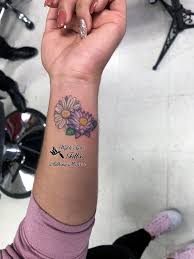 Daisy And Lily Small Color Tattoo Water Lily Tattoos Lily Tattoo Daisy Tattoo