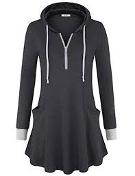 Make them even more relaxing and enjoyable with hoodies, sweatshirts and tees from our misses weekend wear collection. Vivilli Women Plus Size Tunic Tops Ladies Long Sleeve Tunic Tops For Leggings V Neck Zipped Tunic Sweatshirts Pullover Hoodies Loose Casual Hooded Sweatshirt Work Tunics For Leggings Carbon Gray Xxl Pricepulse