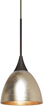 Besa 1xt 1758gf Led Br Divi Modern Bronze Gold Foil Led Mini Pendant Lighting Fixture Bes 1xt 1758gf Led Br
