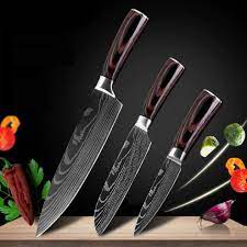 Stainless Steel Japanese Chef Knife Set 3 Piece Value Set In 2021 Chef Knife Chef Knife Set Kitchen Knives