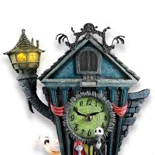 The most common nightmare before christmas bathroom set material is cotton. The Nightmare Before Christmas Cuckoo Clock Hammacher Schlemmer