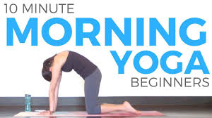 10 Minute Morning Yoga For Beginners Youtube Beginner Morning Yoga Yoga For Beginners Youtube Yoga Videos For Beginners
