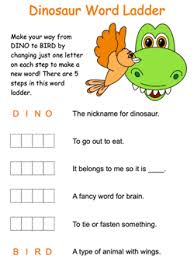This is also a good way to build logic and reasoning skills, as she'll use the clues to help her figure out each word. Word Ladders Worksheets