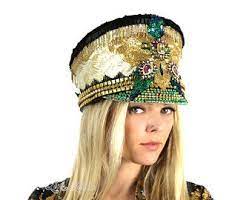 Love Khaos Custom Hat Order Festival Captains Hat Bespoke Rave Headdress Marching Band Hat With Led Lights Burning Man Costume Burning Man Costume Captain Hat Marching Band