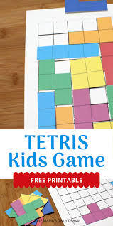 «it's national coloring book day, and what better way to celebrate than with a fun tetris coloring…» Tetris Printable Game For Kids Stem Learning Games
