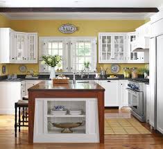 Cooler greige wall colors for light yellow or orange toned cabinets. Kitchen Color Schemes With White Cabinets Kuchenumbau Haus Kuchen Gelbe Kuche