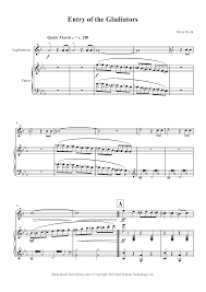 Fucik Entry Of The Gladiators Sheet Music For Euphonium 8notes Com