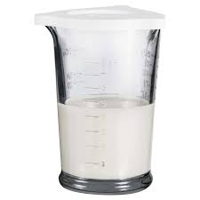 This set includes one 1/4 cup bowl, one 1/3 cup bowl, one 1/2 cup bowl and one 1 cup bowl. Anchor Hocking Triple Pour Embossed Glass Measuring Cup With White Lid 8 Ounces Kitchen Meijer Grocery Pharmacy Home More
