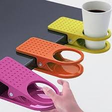 Tea Accessories Home Office Desk Table Cup Clip Drink Cup Cans Coffee Mug Holder Folder 0 Quirky Desks Geeky Gadgets Cool Stuff