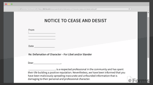 Our grievance letter examples are designed to assist you in writing your own grievance letter. Free Defamation Slander Libel Cease And Desist Letter Word Pdf Eforms