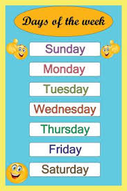 Maybe you would like to learn more about one of these? Days Of The Week Chart For Kids Multicolor 12 18 Inch Hd 300 Gsm Matte Paper Print Educational Children Animation Cartoons Quotes Motivation Gaming Posters In India