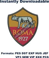 ˈroːma), is an italian professional football club based in rome. As Roma Logo Fc Embroidery Design