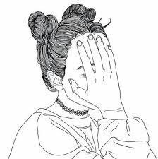 Black And White Mirror Selfie Drawing Pin On Drawing