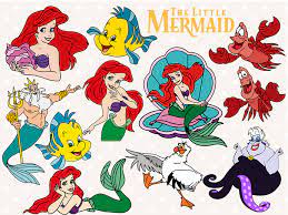Little Mermaid Svg File Ariel Svg Clip Art By Orangecut On Zibbet