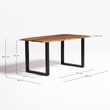 I am in the midst of stripping and finishing an antique reclaimed t & g door for the top ( 1″ x 30″ w x 72″ l), will likely trim length to approx 60″, and have 4″ floorboards for the skirt. Rectangular Dining Table In Recycled Wood 160 Cm Sami Sklum