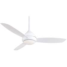 This site contains affiliate links to products. Minkaaire F477l Wh White Concept I Wet 58 3 Blade Indoor Outdoor Led Ceiling Fan With Wall Control Included Lightingshowplace Com