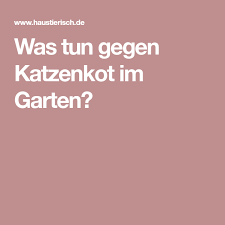 Was Tun Gegen Katzenkot Im Garten Katzenkot Kot Katzen