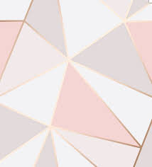 Cette Belle Dispose De Fonds D Ecran Apex Geometriques Un Design Contemporain Style Geometr Geometric Wallpaper Rose Gold Rose Gold Bedroom Rose Gold Wallpaper