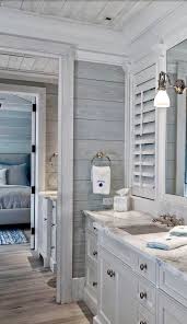 No Idea Who S Stunning Work This Is But It Is Absolutely Gorgeous Love The Grey Wood Shiplap Walls The White House Bathroom Bathrooms Remodel Bathroom Design