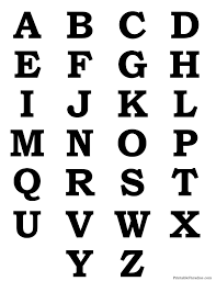 Download alphabet letters stock vectors. Alphabet Letters To Print Printable Silhouette Letters Of The Alphabet Alphabet Letters To Print Printable Alphabet Letters Lettering Alphabet Fonts