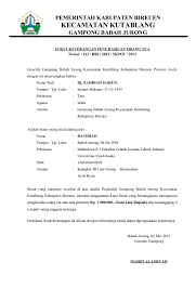 Yang bertanda tangan di bawah ini : Surat Keterangan Penghasilan Orang Tua