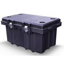 Black And Yellow Storage Bins Lowes Commander 53 Gallon 212 Quart Black Tote With Latching Lid Lowes Com Home Storage Organization Black Tote Storage Trunk