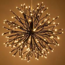 Brown Starburst Lighted Branches With Warm White Led Twinkle Lights 1 Pc Christmas Lights Etc Starburst Light Lighted Branches Twinkle Lights