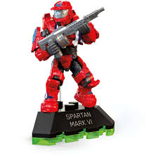 Mega Construx Halo Heroes Spartan Mark Vi Action Figure Walmart Com Action Figures Halo Lego Halo