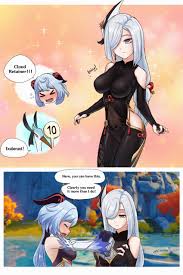 ganyu, shenhe, and cloud retainer (genshin impact) drawn by luizhtx |  Danbooru