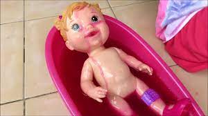 Paw patrol chase & skye bath time routine soap shampoo with slime & bubbles. Baby Doll Slime Bath Baby Alive Boo Boo Pink Slime Baff Goo Bathing Playing Youtube