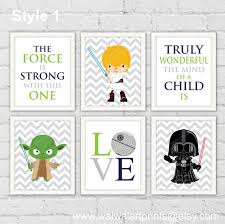 Star Wars Boy Nursery Decor Yoda Luke Skywalker Darth Vader Print Navy Gray Lime Green The Force Is Strong With This O Boy Nursery Nursery Decor Yoda Luke