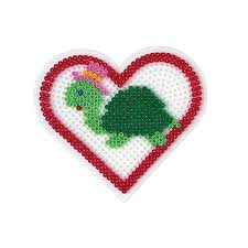 Plaque Pour Perles A Repasser Coeur Grand Modele Motifs Perles Hama Perles A Tisser Perle