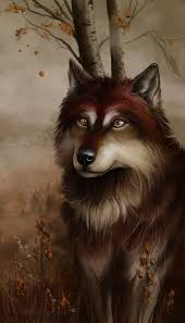 Anime Black And Brown Wolf Autumn Wolf Wolf Art Wolf Artwork Wolf Dog