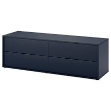 Cassetti plastica impilabili in vendita in. Nordmela Cassettiera Con 4 Cassetti Blu Nero 159x50 Cm Ikea It