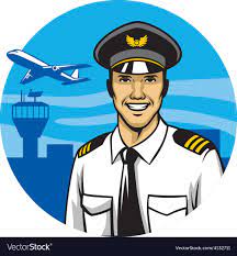 Vector Of Smiling Pilot Download A Free Preview Or High Quality Adobe Illustrator Ai Eps Pdf And High Resolution Jpeg Versions Illustration Pilot Cartoon