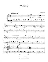Wisteria by Grace Christus Sheet Music for Piano Solo at Sheet Music Direct